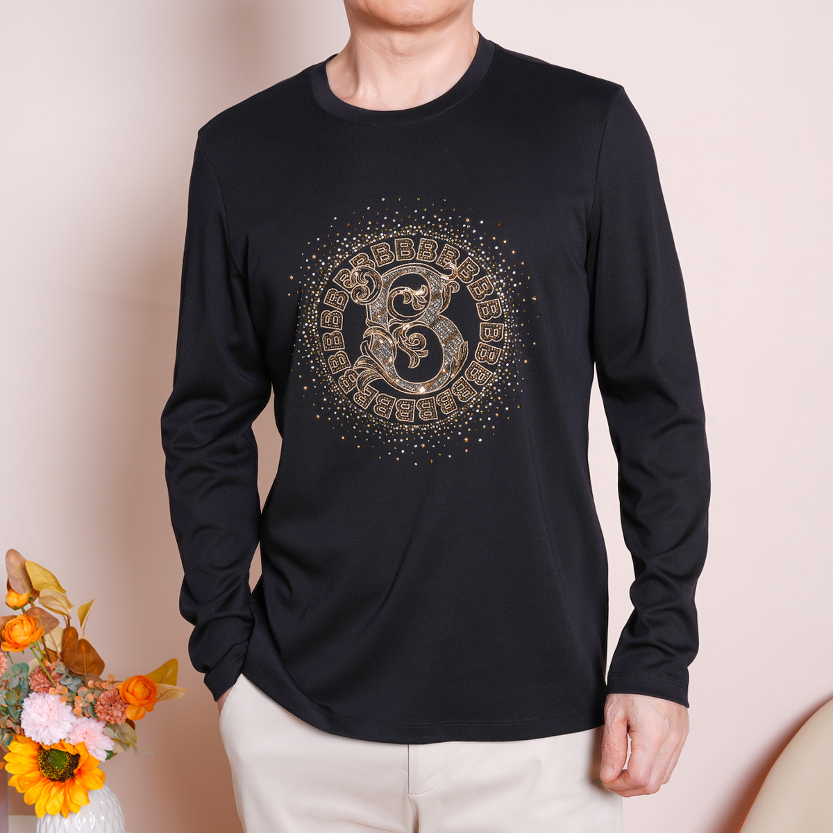 J.benato/宾度男士长T恤上衣