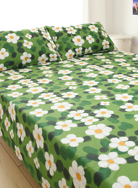 格桑花床笠床单单件纯棉卡通全棉防滑1.2m1.5米1.8床被套枕套搭配