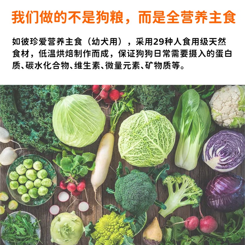 如彼0添加全营养主食低温烘焙熟化粮适用幼犬成犬全阶段狗粮试吃