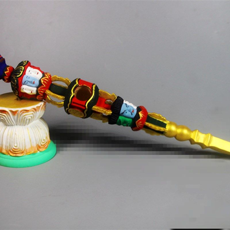 秽迹金刚杵 木雕密宗佛像唐密如法造像手工雕刻