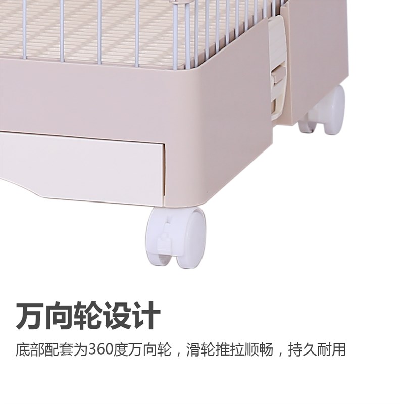 单层中小型抽屉式兔笼日式简约风豚鼠窝养殖饲养笼花枝鼠蜜袋鼯笼