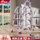 人字梯家用折叠伸缩升降室内多功能铝合金加厚双侧工程梯合楼梯子