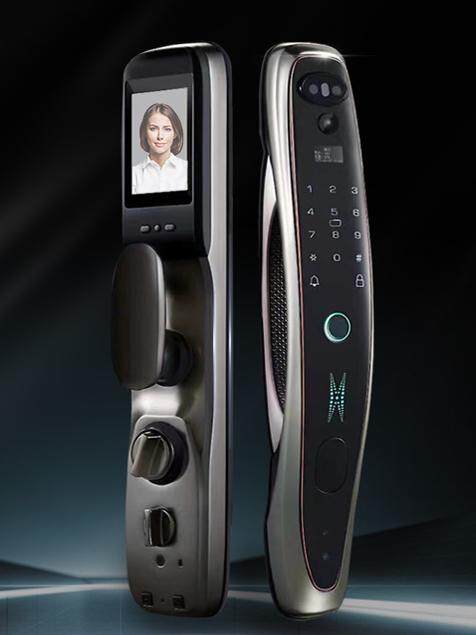 涂鸦智能人脸识别防盗门锁指纹密码家用猫眼摄像头全自动智能门锁