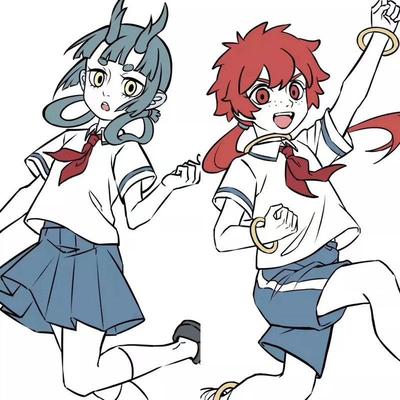 川井量身定制非人哉动漫COS模仿演出龙女红孩儿同款JK百褶裙短袖