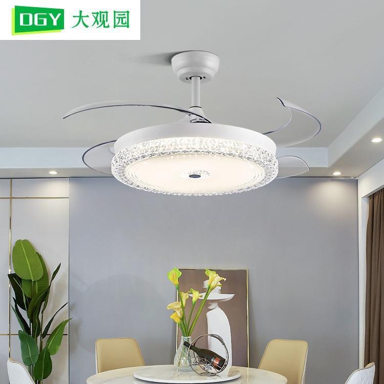 【折扣价】隐形风扇灯轻奢餐吊灯家餐吊扇灯客厅主用灯厅简约现桌