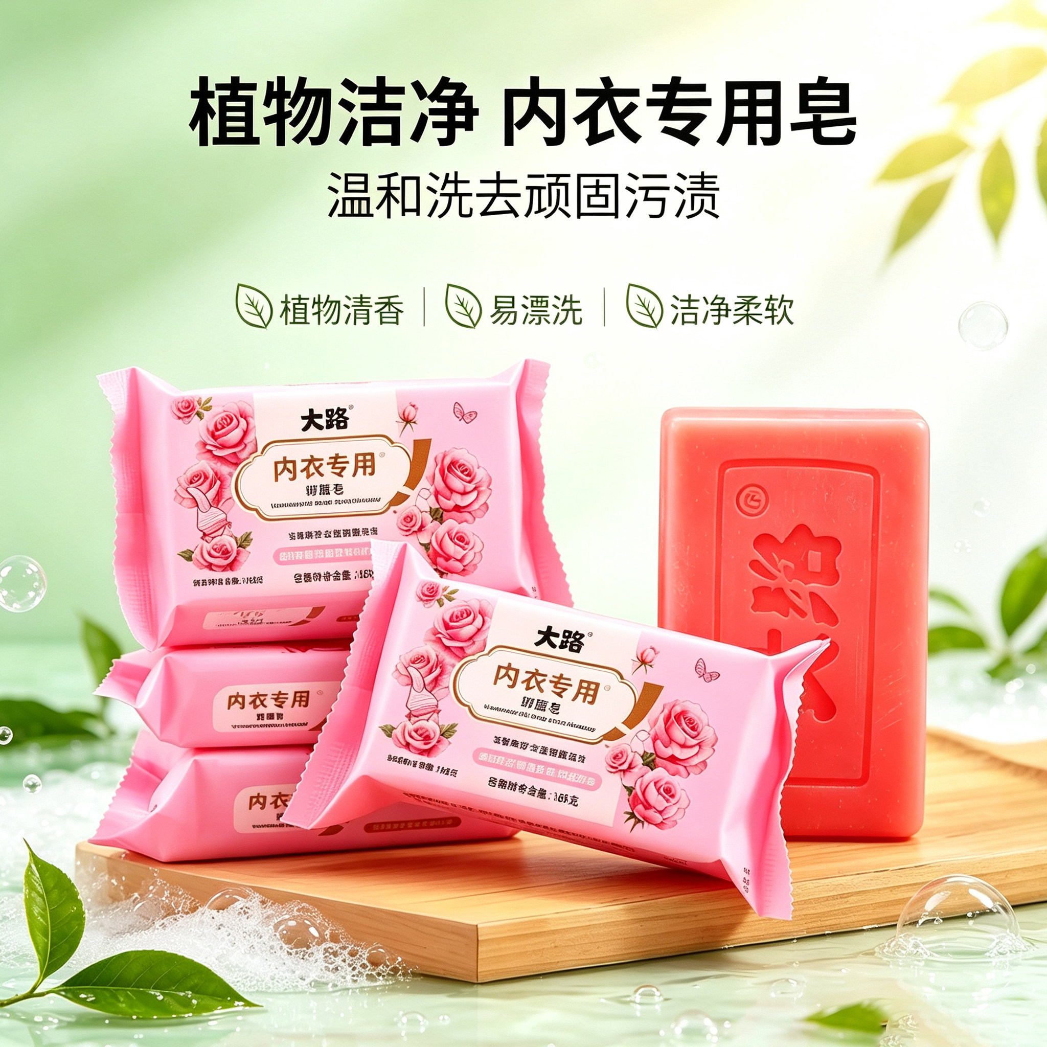 内衣皂去异味柔顺衣物清洁剂花香除臭洗衣皂男女通用香氛洗衣高端