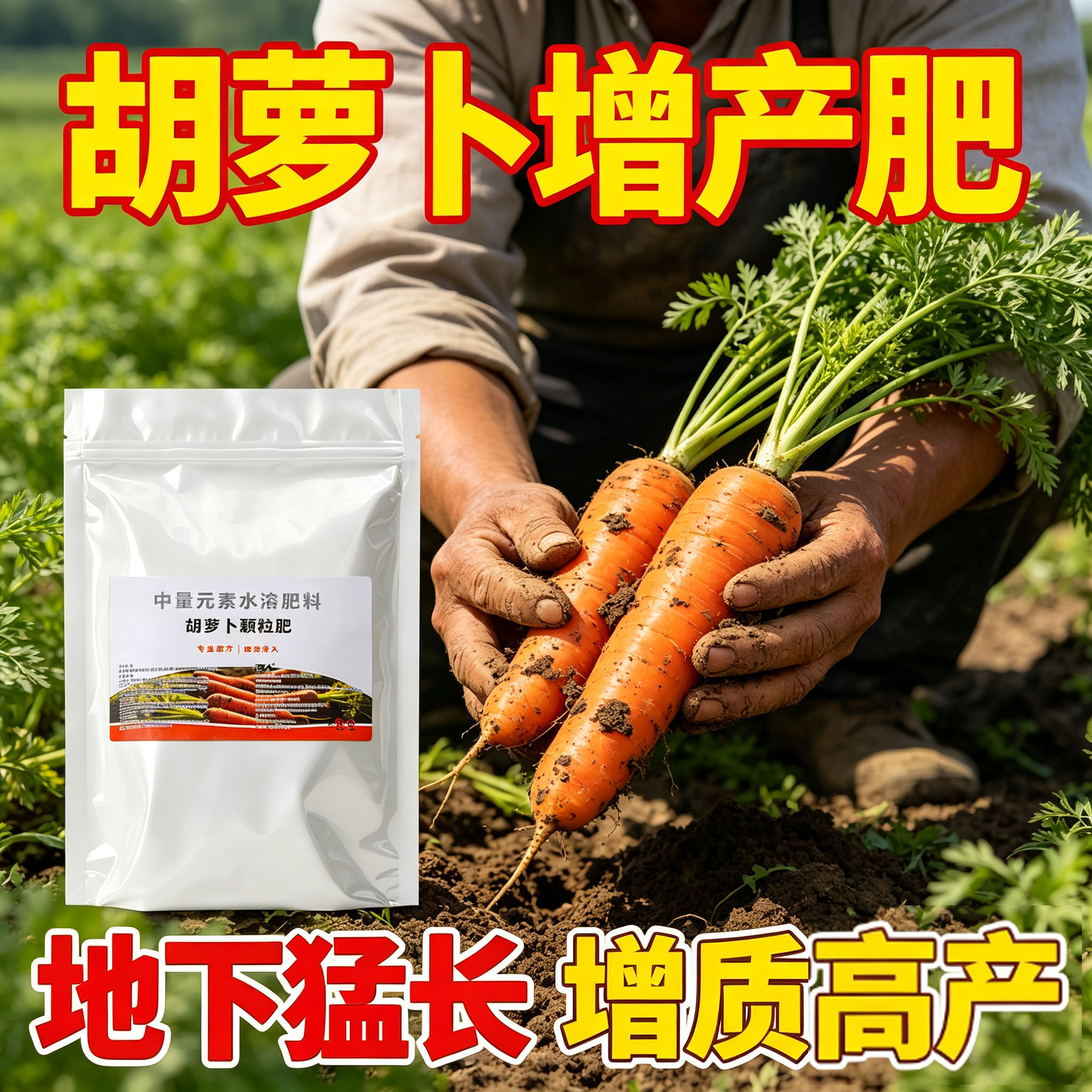 萝卜防畸形胡萝卜地下膨大素