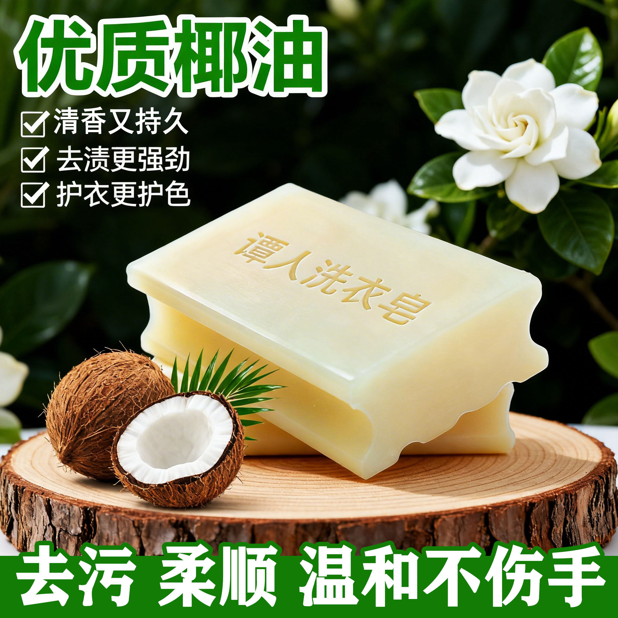 无磷椰油洗衣皂肥皂内衣皂洗内裤皂去污留香学生皂透明皂家庭装