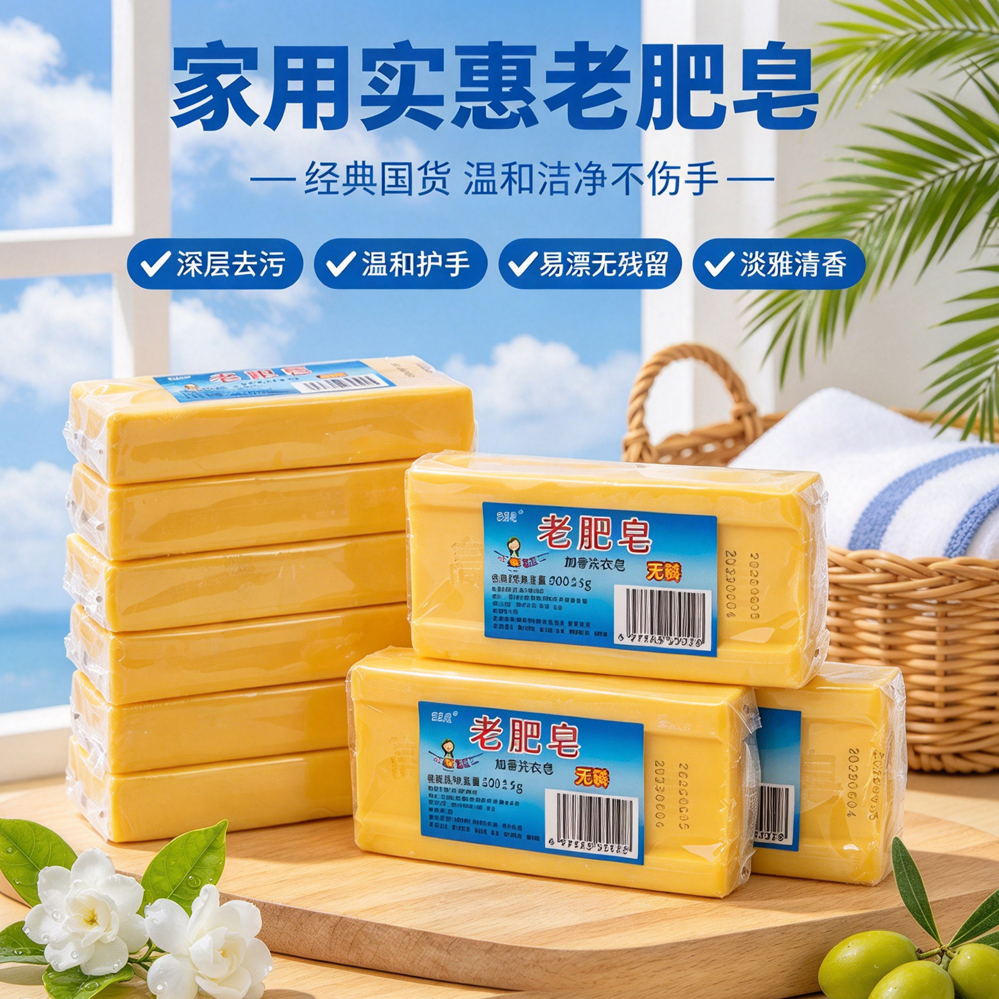 加香老肥皂正品洗衣皂去污去渍