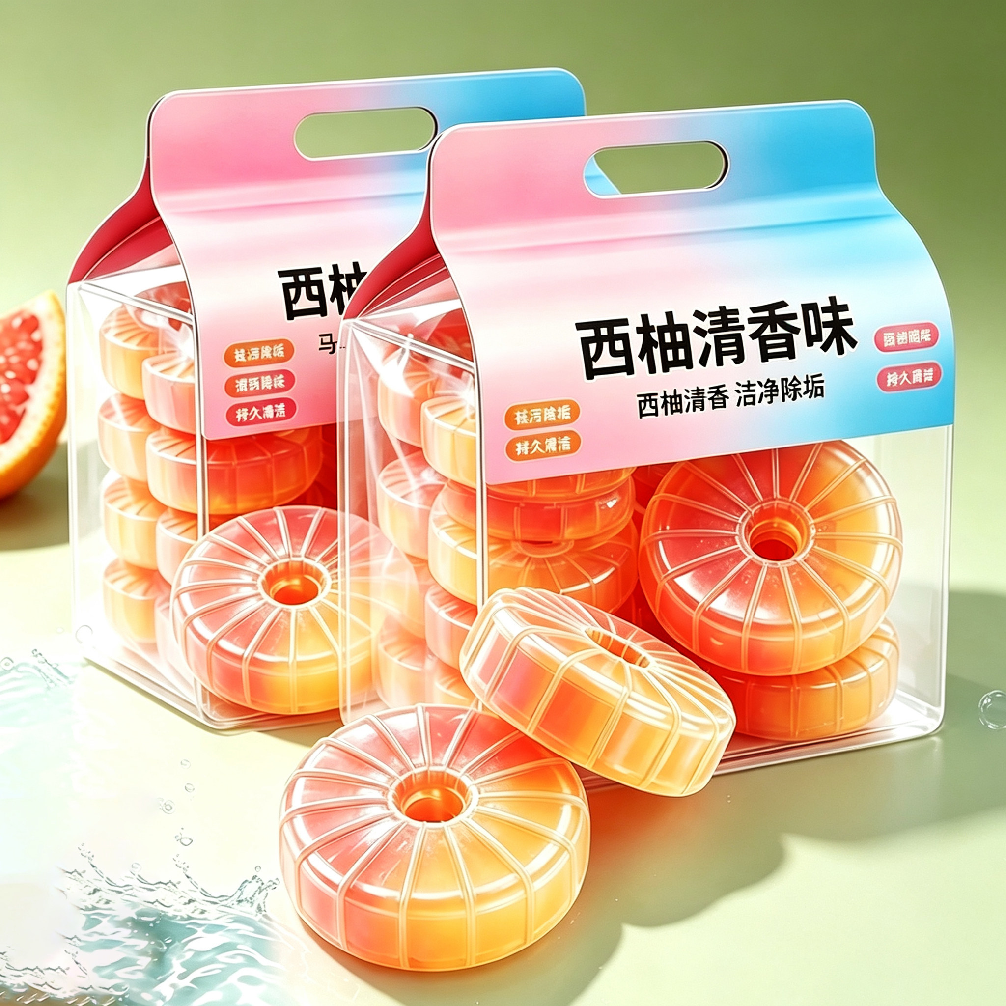 西柚除臭除垢蓝泡泡清香
