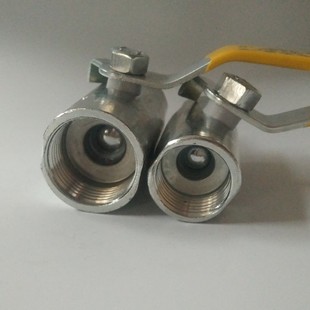 铁球阀 铁阀门4分6分1寸DN152025 球阀开关 双内丝碳钢球阀广式