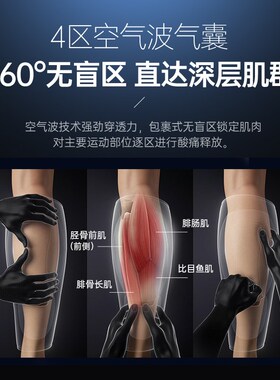 喜来康小腿按摩仪肌肉全自动揉捏经络疏通放松腿部神器多功能礼物