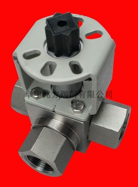 新款304气动电动l高压换向阀L型T型三通内螺纹4 分焊接球阀KHB3K