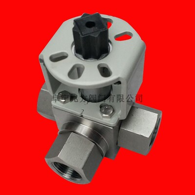 新款304气动电动l高压换向阀L型T型三通内螺纹4 分焊接球阀KHB3K