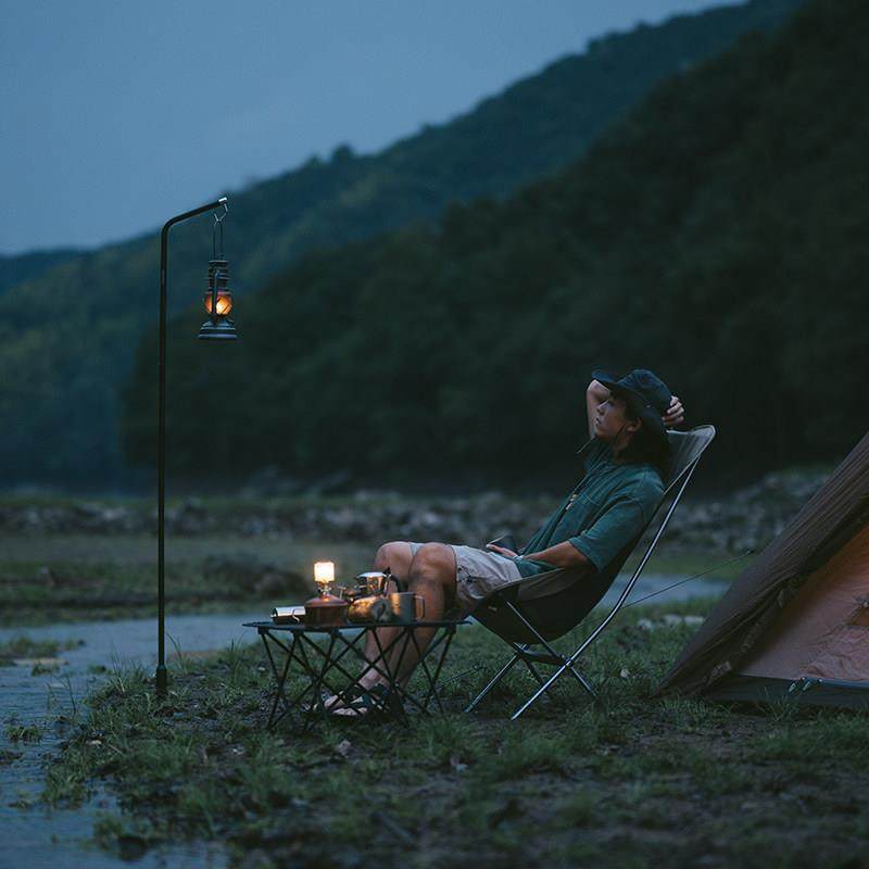 极速挪客折叠铝管灯架户外露营帐篷灯O灯杆野营照明灯支架