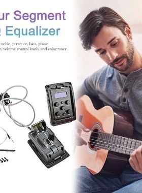 极速4-Band EQ Equalizer Tuner System Guitar Preamp Pick.up T