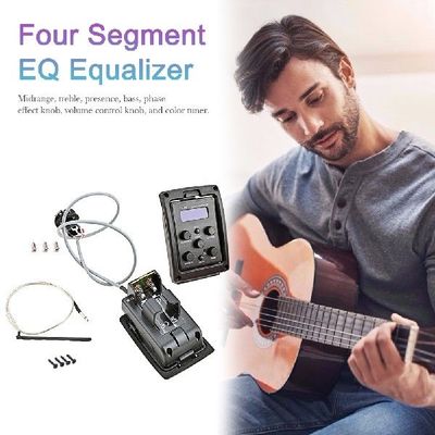 极速4-Band EQ Equalizer Tuner System Guitar Preamp Pick.up T