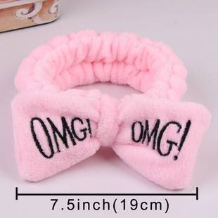 Letter Coral Bow New Hairband Face OMG HWash 极速2021 Fleece