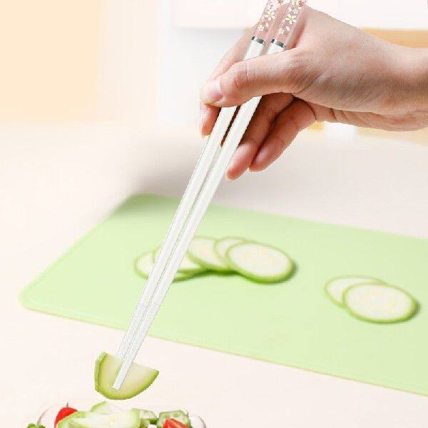 极速10 Pairs Sra Sushi Chopsticks Alloy CLhopsticks Reusable