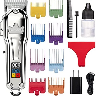极速Hair Clippers fopr Men Professional Full Metal Cordless