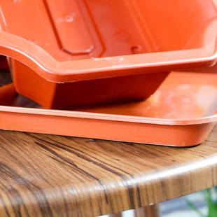 极速长方盆塑料盆景花盆四方菜盆复古八角绿植花S卉蔬菜特大方盆