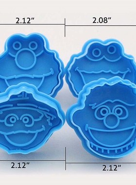 极速Usefdul  Sale 3D Sesame Street Elmo Cookie Cutter Biscui
