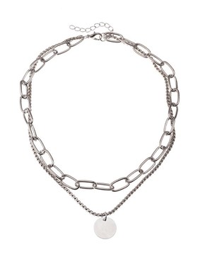 极速NZ1037 Punk hipster metal chain necklace fasShion person