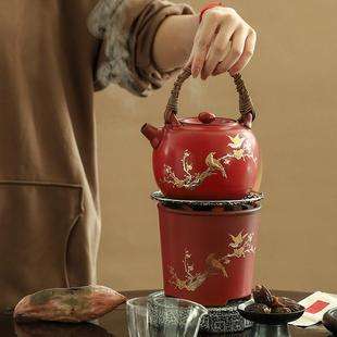 明火碳炉子户外暖炉日式 围炉煮茶器套装 风炉耐高温茶壶养生茶具