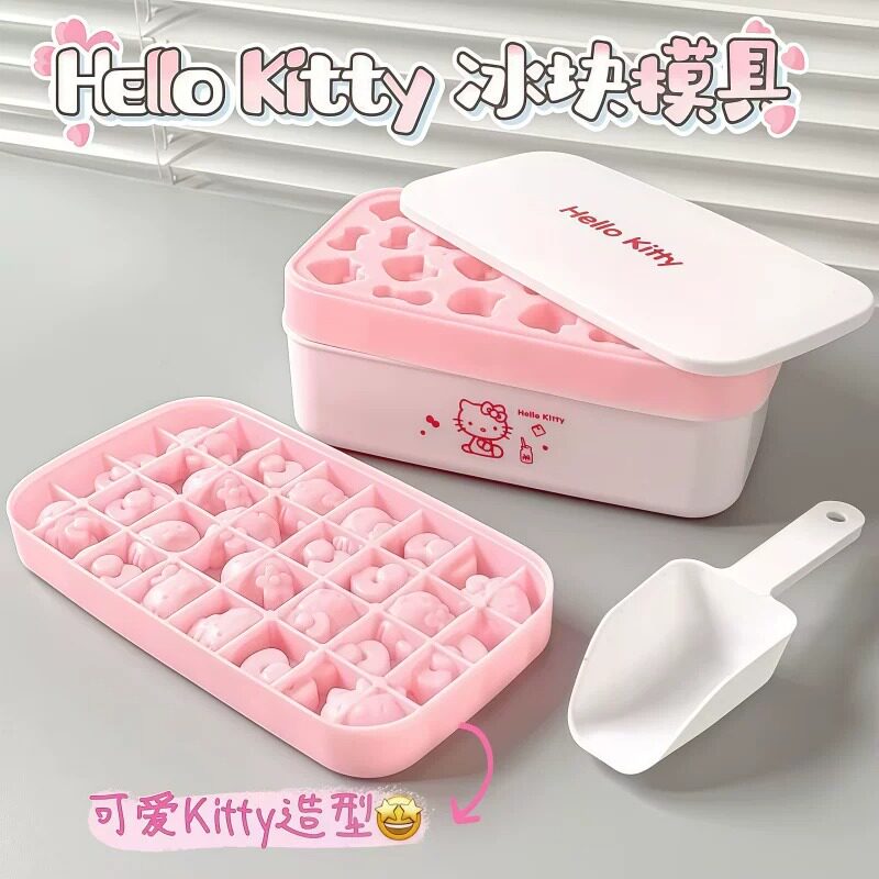 猫咪冰格模具食品级家用软硅胶可爱卡通冰盒自制冰块神器高颜值