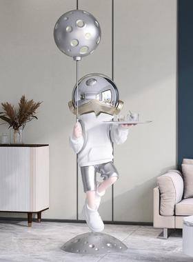 大号太空人宇航员大型托盘落地摆件客厅通用玄关电视柜家居装饰品