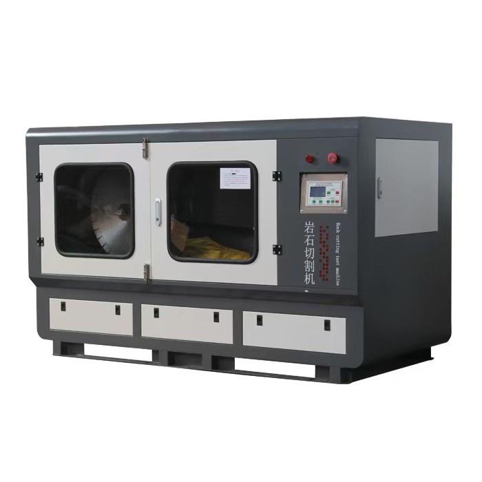 全自动芯样切割机磨平机双刀岩石切割机混凝土切割机试块切割磨平