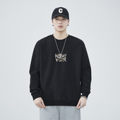 卫衣男士 秋季 新款 2025长袖 宽松悠闲打底衫 潮牌圆领内搭卫衣圆领男