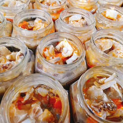 舟山蟹糊蟹膏醉蟹红膏呛蟹咸蟹酱红膏蟹糊即食梭子蟹酱宁波特产