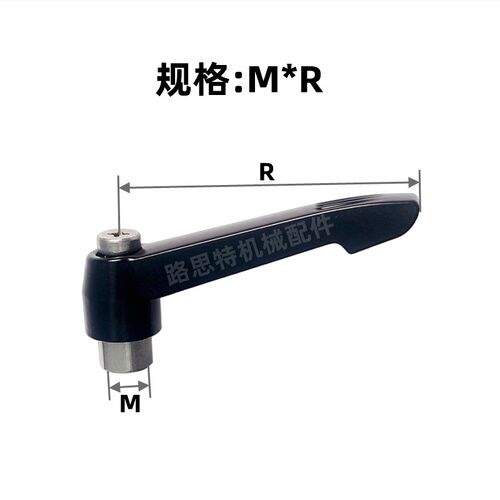 304不锈钢可调位紧定手柄螺丝 锌合金六角固定把手M4M5M6M8M10M12