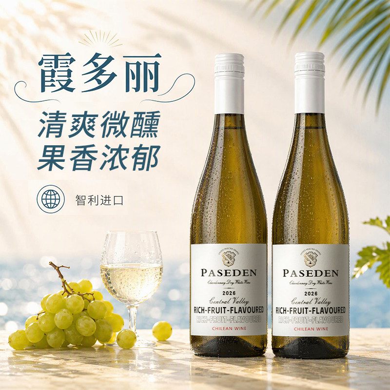 智利进口霞多丽干白葡萄酒整箱