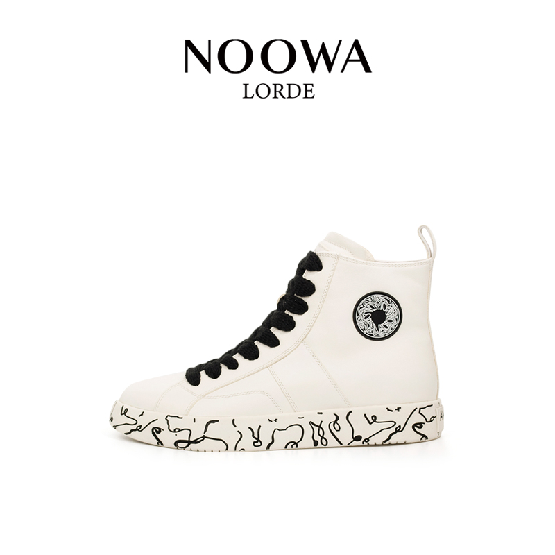 明星同款设计师款高帮情侣休闲鞋