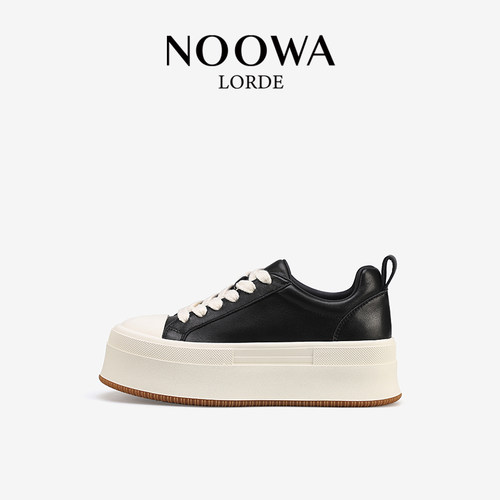 商场款厚底真皮软底轻便休闲鞋女