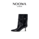 细跟增高舒适气质百搭皮带扣短靴 时尚 NOOWA尖头时装 靴女2025新款