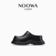 NOOWA真皮包头拖女2026春新款 小个子厚底增高轻便懒人一脚蹬拖鞋