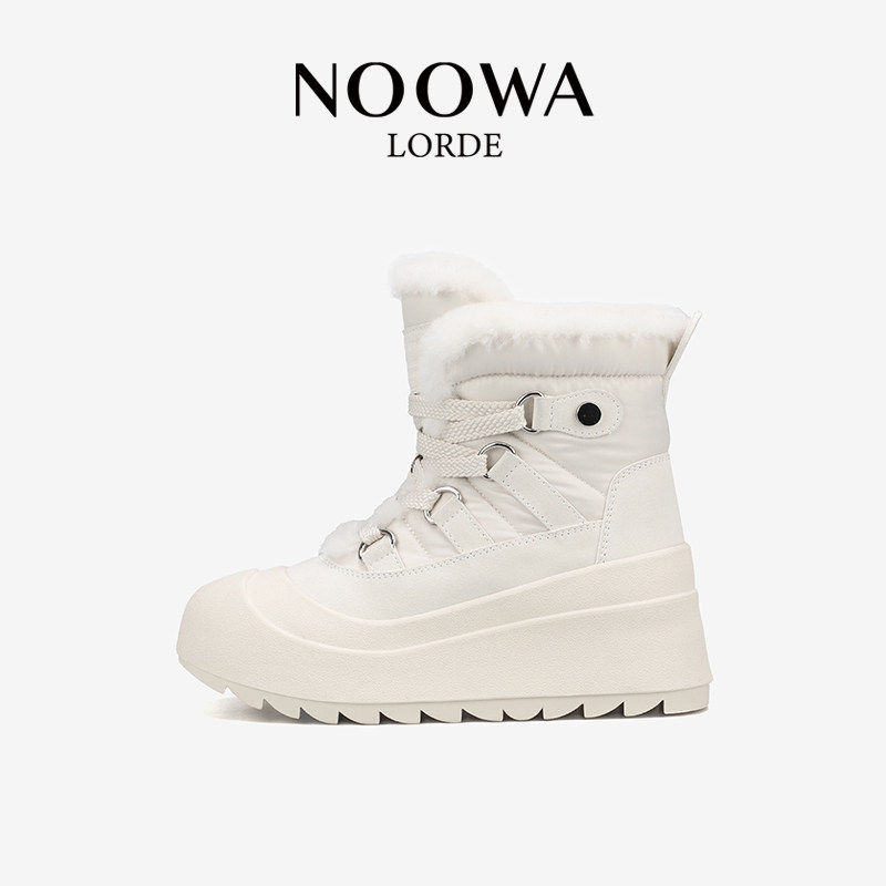 冰川探索NOOWA雪地靴女款2025新款冬季加厚保暖时尚户外防寒棉鞋,女鞋,时尚雪地靴,淘宝优惠券,粉丝福利购,淘宝优惠卷