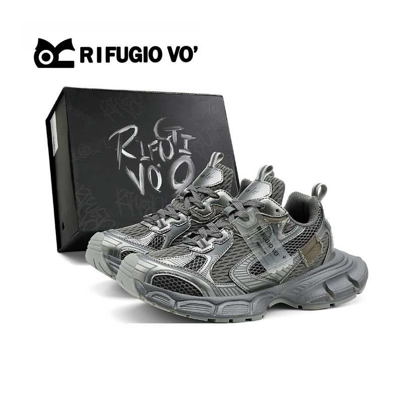 RIFUGIOVO'厚底黑武士老爹鞋