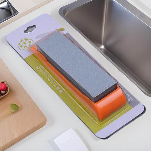 多功能双面磨刀石家用可拆卸磨刀块碳化硅防滑油石 厨房小工具