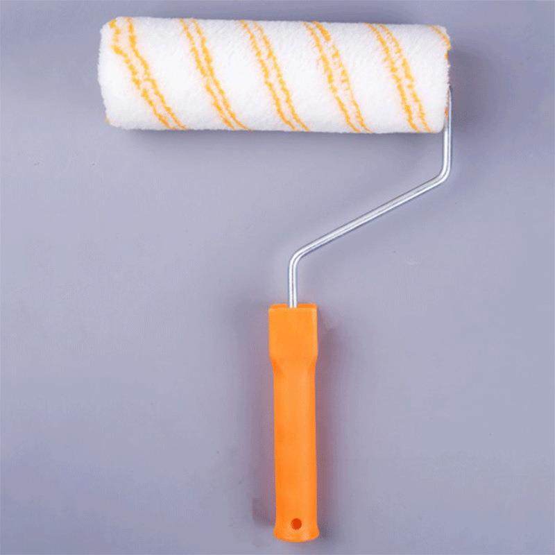 涂料油漆滚筒刷双黄条热熔刷子9寸无死角棉线海绵乳胶漆墙面滚子