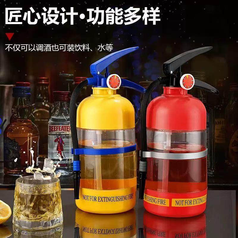 啤酒酒具手压式灭火器酒炮扎啤机网红饮料桶分酒器手压式酒桶
