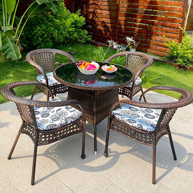 莫家户外休闲桌椅组合庭院花园露台小椅子阳台三件套室外仿腾藤椅,住宅家具,桌椅套件,淘宝优惠券,粉丝福利购,淘宝优惠卷