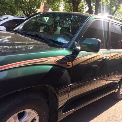 98-07老款兰德酷路泽4700车身拉花贴纸 陆巡4500 LC100彩条腰线贴