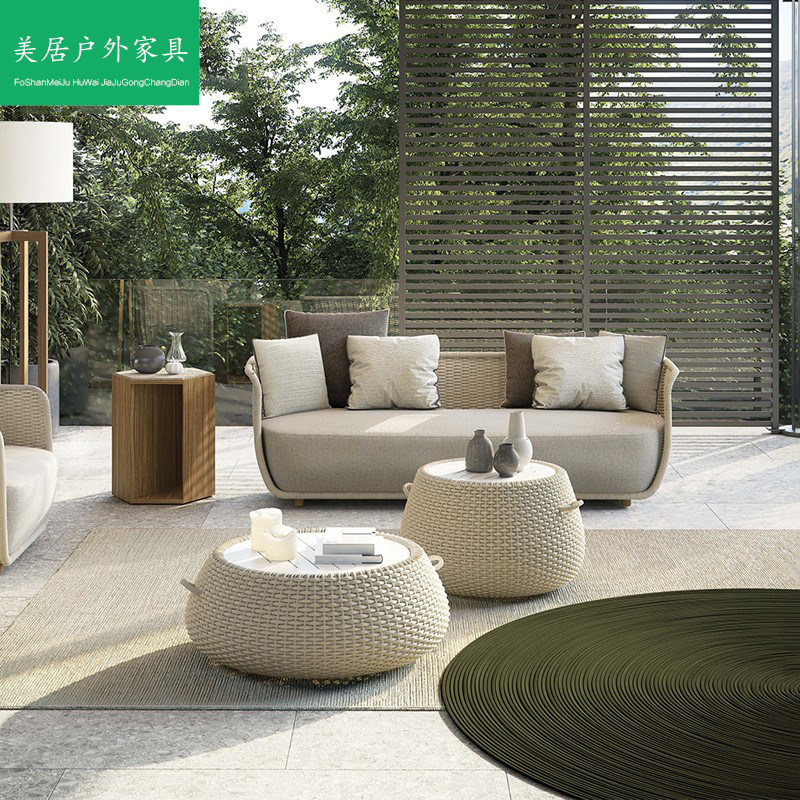 户外藤编沙发庭院阳台室外防晒休闲露台花园阳光房藤沙发桌椅家具,住宅家具,户外沙发,淘宝优惠券,粉丝福利购,淘宝优惠卷