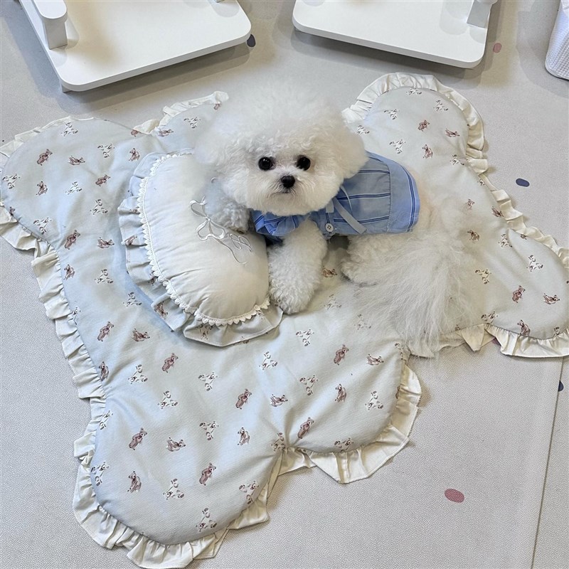 宝丽珍可定制宠物地垫猫咪垫子睡垫四季通用纯棉狗狗垫子可拆洗窝