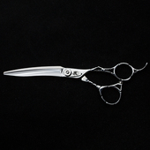 干湿两用多功能剪刀 平剪 高速微粒子钢 专业理发剪 西田美发剪刀