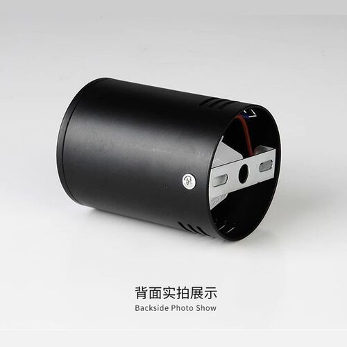 cob明装筒灯led免开孔黑色12w24w圆形吸顶吊线灯客厅店铺商用桶灯